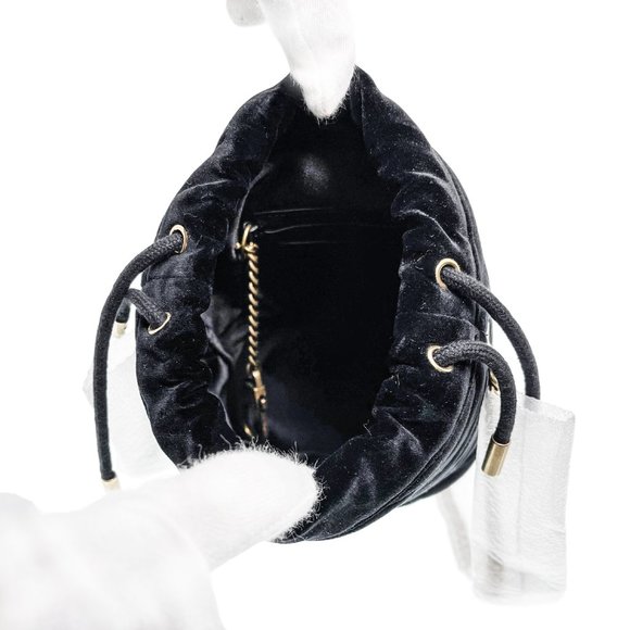 Gucci GG Marmont Matelassé Velvet Mini Bucket Bag - Picture 7 of 10